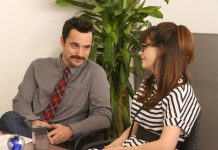 New Girl 5×15/16: Jeff Day/Helmet