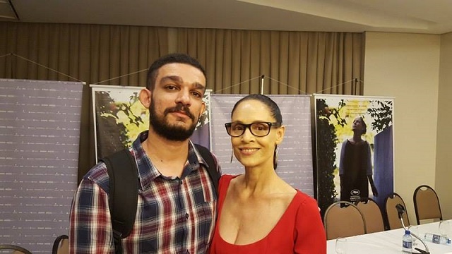 Lucas Fernandes e Sonia Braga