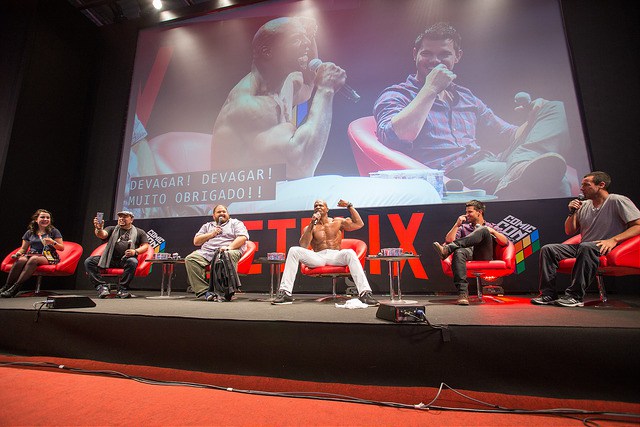 Painel do filme The Ridiculous Six na CCXP 2015