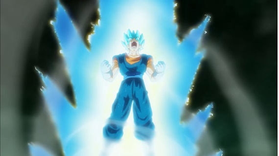 Vegetto Blue é praticamente um fanart tomando vida.