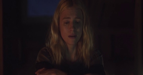 New Colossus Em cena: a atriz Brit Marling como Prairie Johnson, nossa contadora de histórias. New Colossus