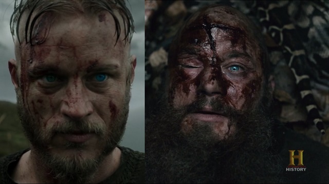 Primeiro e último plano de Ragnar na série. Vikings - All His Angels