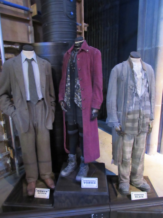 Roupas utilizadas por Lupin, Tonks e Black ao longo da saga.
