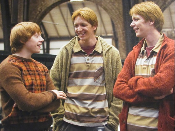 Rony, Fred e Jorge. Ou seria Rony, Jorge e Fred?