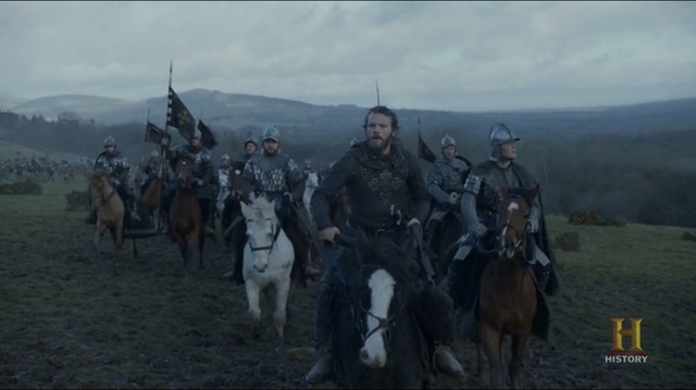 Aethewulf esteve sempre um passo atrás, durante a batalha. Vikings - On The Eve