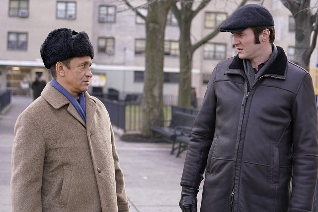 THE AMERICANS -- "Dyatkovo" -- Season 5, Episode 11 (Airs Tuesday, May 16, 10:00 pm/ep) -- Pictured: (l-r) Ravil Isyanov as Ruslan, Costa Ronin as Oleg. CR: Patrick Harbron/FX