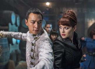 Into the Badlands expande sua mitologia na 2ª temporada e capricha nas cenas de ação Daniel Wu as Sunny, Emily Beecham as The Widow, Aramis Knight as M.K., Ally Ioannides as Tilda - Into the Badlands _ Season 2, Episode 8 - Photo Credit: Antony Platt/AMC