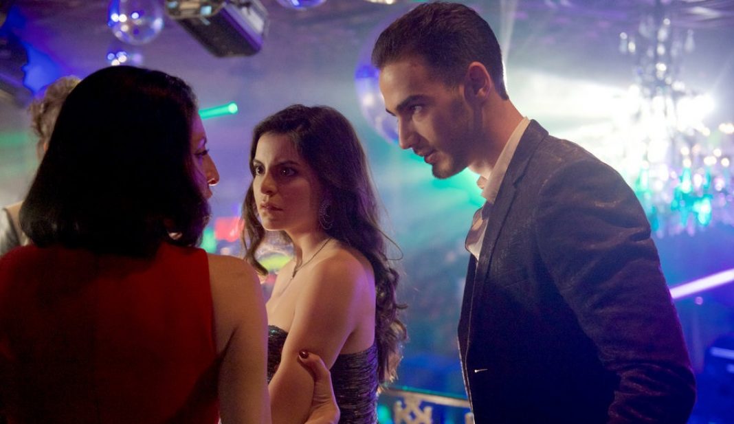 Queen of the South - Season 2 QUEEN OF THE SOUTH -- "Solo El Amor De Una Madre" Episode 209 -- Pictured: (l-r) Veronica Falcón as Camila Vargas, Sandy Valles as Isabela Vargas, Michel Duval as Kique Jimenez -- (Photo by: Felicia Graham/USA Network)