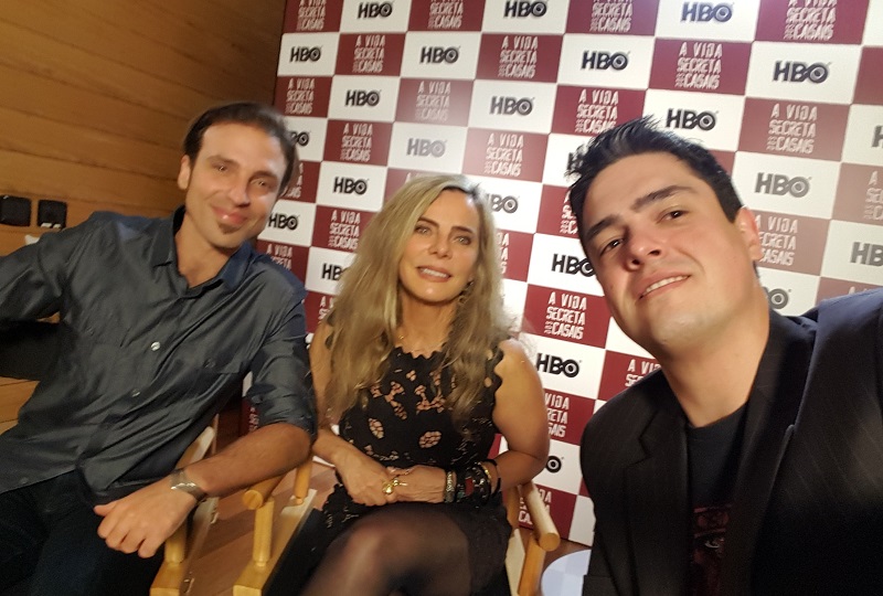 Kim Riccelli, Bruna Lombardi e Michel Arouca conversando sobre A Vida Secreta dos Casais Kim Riccelli, Bruna Lombardi e Michel Arouca conversando sobre A Vida Secreta dos Casais