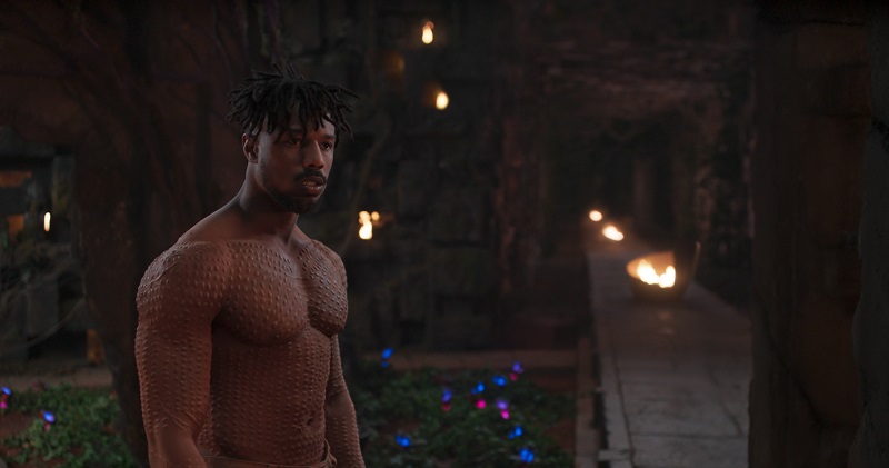 Erik Killmonger (Michael B. Jordan) em Pantera Negra Erik Killmonger (Michael B. Jordan) em Pantera Negra