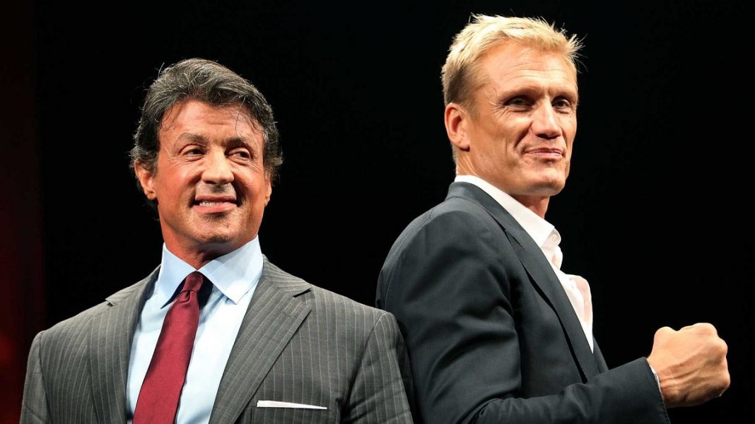 Sylvester Stallone com Dolph Lundgren