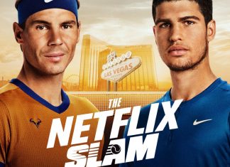 ‘The Netflix Slam’: Rafael Nadal e Carlos Alcaraz se enfrentam em evento esportivo ao vivo da plataforma